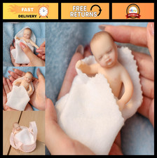 4" Mini Silicone Reborn Baby Doll, Realistic Tiny Doll for Kids  Collectors