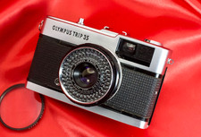 Olympus Trip35 Exc 5 Point Shoot 35mm Film Camera 40mm f/2.8 From JAPAN