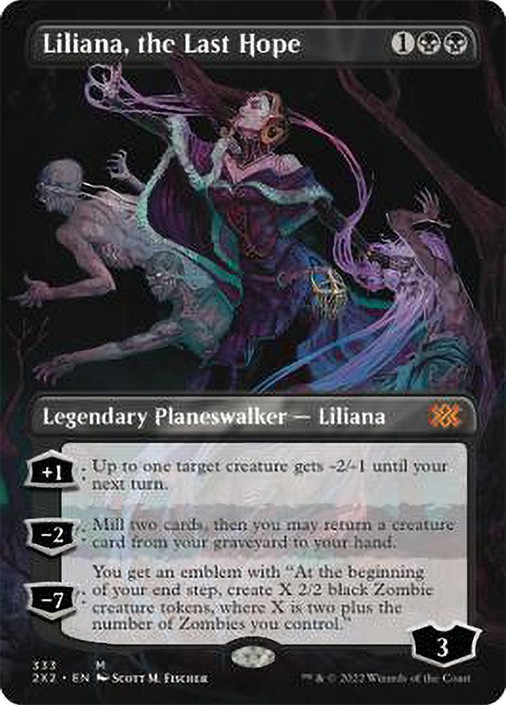 MTG Liliana, the Last Hope Borderless - Double Masters 2022 #333