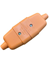 10 amp 2 Pin  Flex Cable Connector Flymo Lawnmower Hedge Trimmer Orange 5.99 per metre
