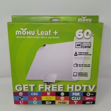 MOHU Leaf Plus Paper-Thin Indoor TV Antenna, Amplified, UHF VHF, 60-Mile...