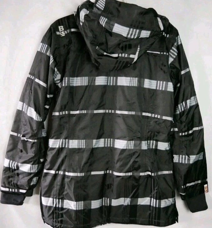 Chaqueta de snowboard Bonfire para mujer talla M aislamiento completo negra blanca calce largo Foto 4 de 4