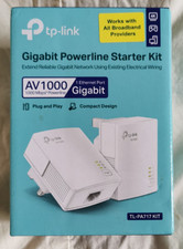 Image of TP-Link TL-PA717 KIT AV1000 Gigabit Powerline Starter Kit Boxed