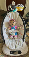 4moms MamaRoo Infant Swing, Adjustable Recline, White/Multicolor, gently used