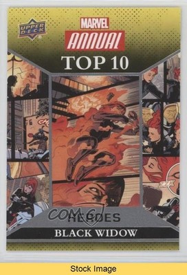 2016 Upper Deck Marvel Annual Top 10 Heroes Black Widow #TH-6 READ d8g