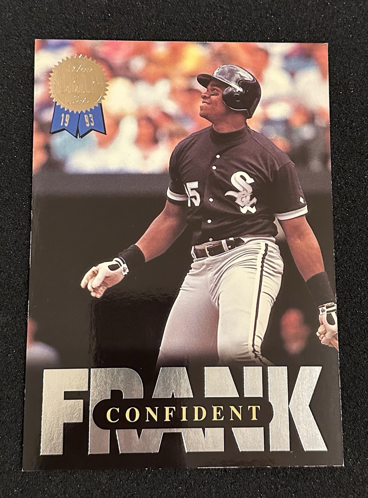 1993 Leaf FRANK THOMAS #1&4 Oversized Jumbo 5x7 Aggressive /Confident /7500.