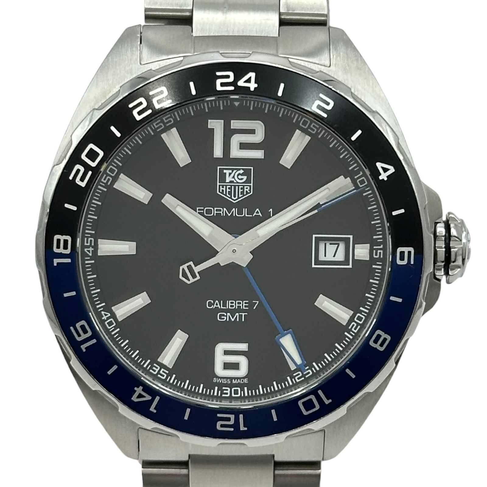 TAG Heuer Formula 1 Caliber 7 GMT WAZ211A.BA0875 Stainless Steel Black Used
