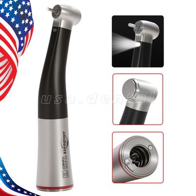 ABDENT LED Dental 1:5 Increasing Contra Angle Fiber Optic Handpiece E-type Motor