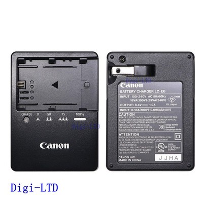 New Genuine Canon LC-E6 LP-E6 Battery Charger EOS 5D Mark II III 6D 60D 7D 70D