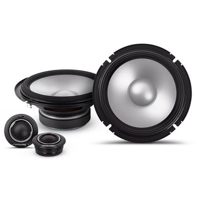 Alpine S2-S65C, S Series 6.5'' 2-Way Hi-Res Component Speakers - 240 Watts (OB)