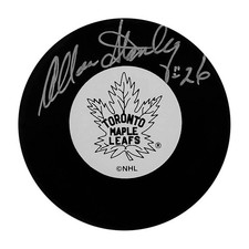 Allan Stanley (deceased) Autographed Toronto Maple Leafs Puck