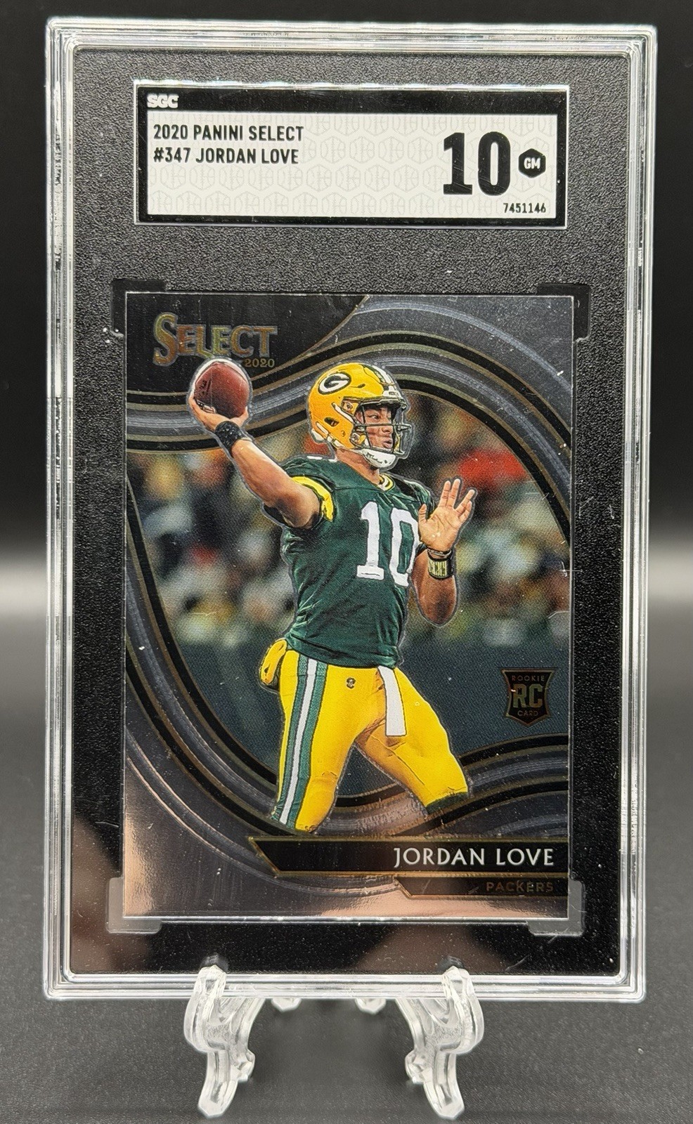 2020 Panini Select - Field Level Jordan Love #347 (RC) SGC 10 GEM MINT