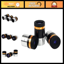 4mm 10mm 23mm Telescope Eyepieces Kit - Fully Coated, 62  Wide Angle, 1.25" Lens