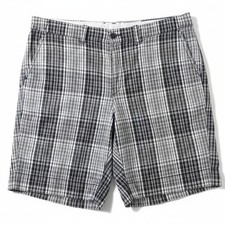 Vintage Polo Ralph Lauren Shorts Mens 36 Black White Madras Plaid Chino Preppy