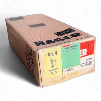 Hager 1241 LS 4x4 Mortise Door Hinges 3 Pack Steel Commercial USA