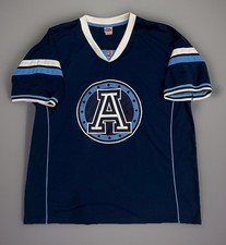 Vintage CFL Toronto Argonauts Jersey All Stitched Blue White Men’s Size XL