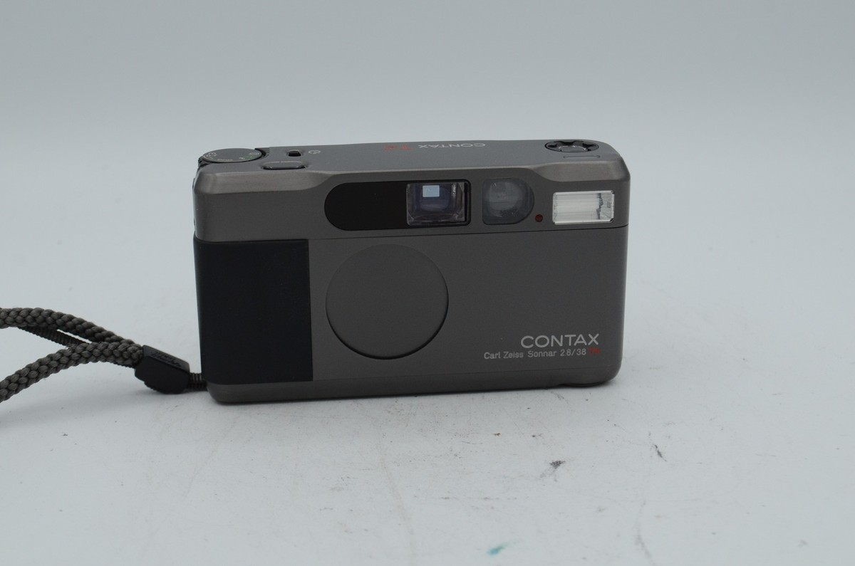 Contax T2 35mm Film Camera, Titanium Black, with Carl Zeiss