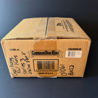 2013 BRAND-NEW SERIES 3 GARBAGE PAIL KIDS SEALED VALUE PACK CASE 1/108CT CS