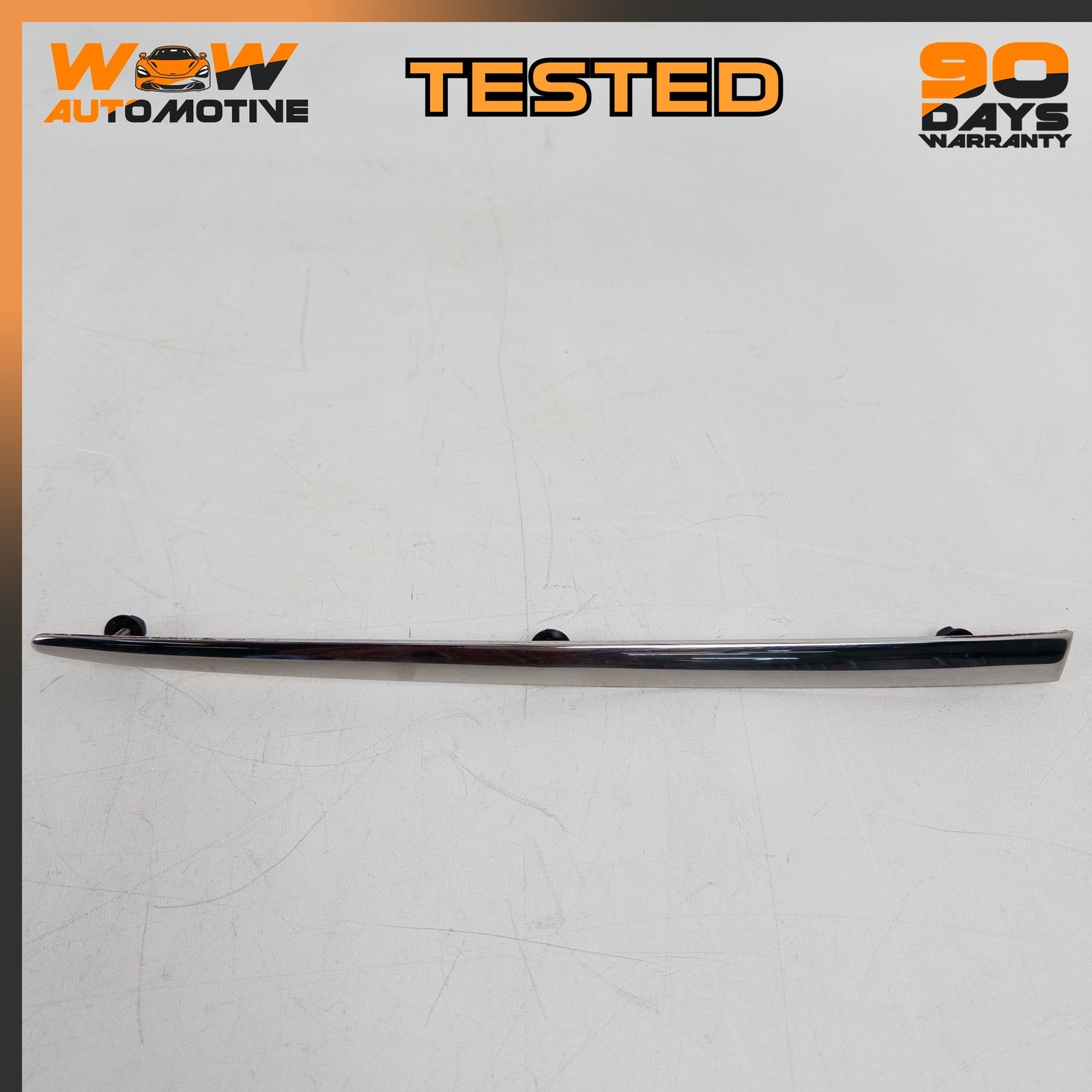 04-11 BENTLEY CONTINENTAL GT GTC REAR RIGHT BUMPER MOLDING TRIM CHROME OEM