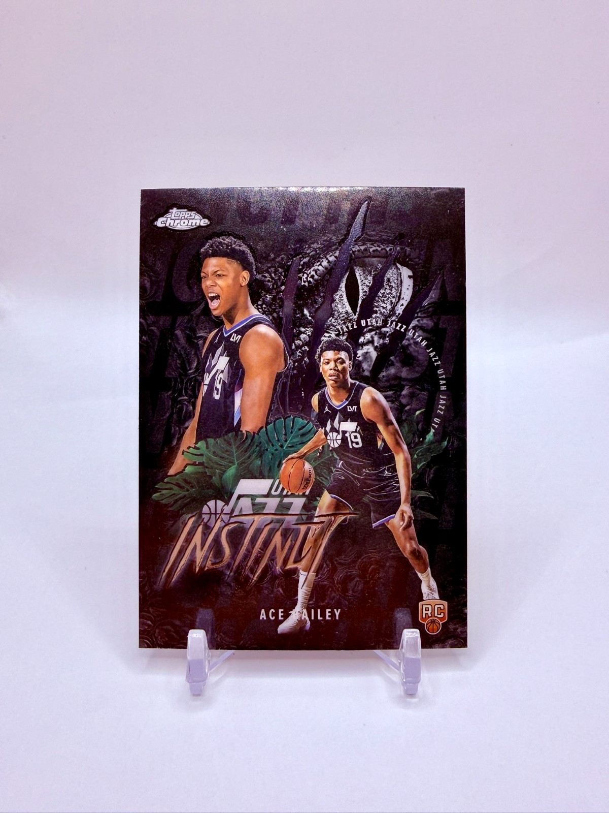 2025 Topps Chrome - Ace Bailey - Instinct Base Insert RC #INS-15 Jazz