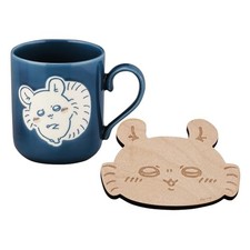 Chiikawa Official Licensed Mug Wooden Coaster Tableware Set 300ml Diameter