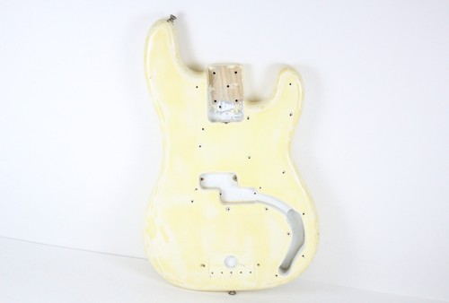 1976-1977 Fender Precision Bass Olympic White/Blonde ~Refin~ 4-Bolt BODY PBass