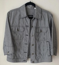 Vintage Spring Jacket Liz Claiborne Lizwear B W crop Coat 3/4 slv SZ small