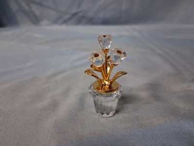 美品【3点セット】希少 SWAROVSKI CRYSTAL MEMORIES Swarovski Crystal Memories Flower Pot w. Gold accents # 208885 | eBay
