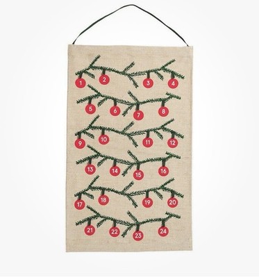 IKEA VINTERFINT Advent Calendar Wall Hanging by Synnöve Mork 24 Days Burlap