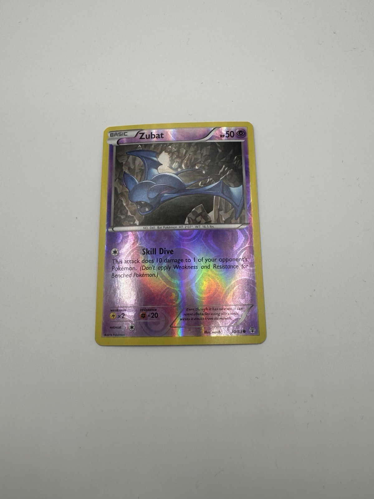 Zubat 30/83 Generations Reverse Holo XY Pokemon TCG 2016 NM