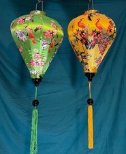 2pc 20" AUTHENTIC VIETNAMESE SILK LANTERN Garlic Umbrella