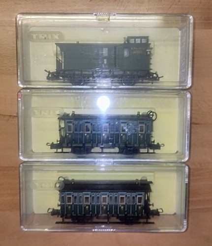 Trix H0 International Wagen-Set K.Bay.Sts.B. OVP 523716 523600 | Condition: Gebraucht