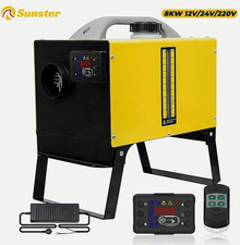 Diesel Heater 8KW 12V 24V Air Heater with LCD Panel & Remote Control  Low Noise