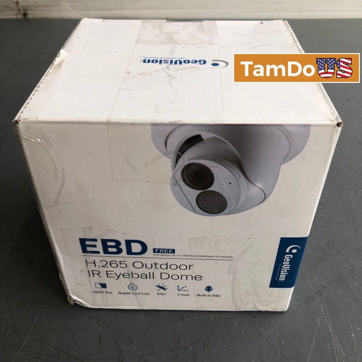 GeoVision GV-EBD4704 H.265 Outdoor IR Eyeball Dome IP Securi