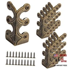 24 pcs Solid Brass Baseboard Corner Protectors, Skirting Board Corner Bronze