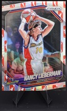 2025 Panini Prizm WNBA Nancy Lieberman #34 WNBA Logo Prizm & BASE CARD-Mercury