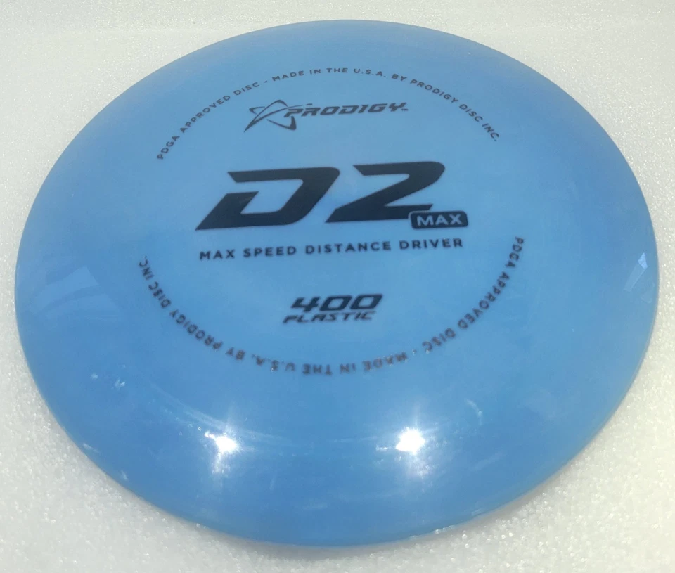 Prodigy Discs D2 MAX Distance Driver 400 Plastic Blue W/Black Stamp 172G NEW PFN - Image 3 of 4