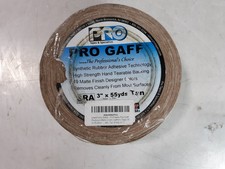Pro Gaff 3" x 55yds Tan Matte Cloth Gaffer's Tape