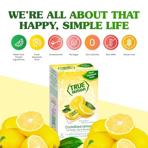 True Lemon Water Enhancer Packets - Sugar-free, 0 Calorie Drink Mix Wi
