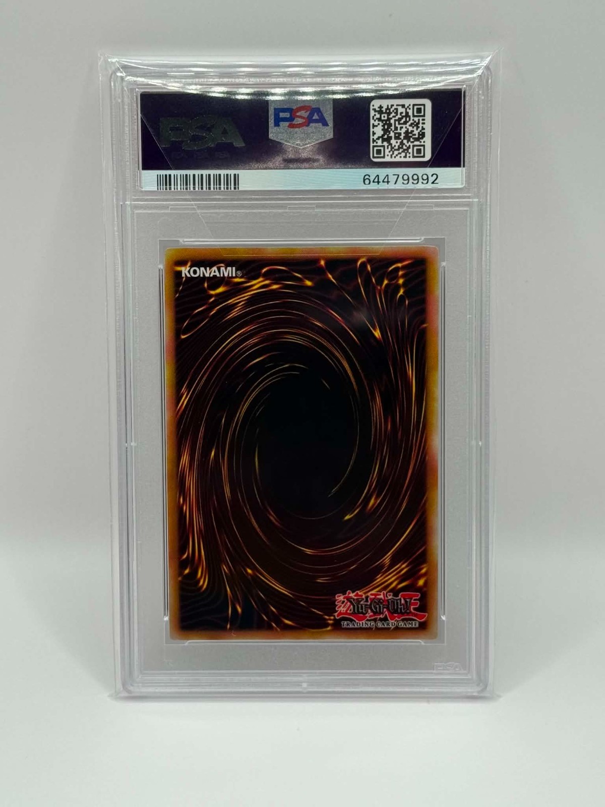2007 YuGiOh! Rainbow Dragon Ghost Rare 1st Ed TAEV-006 PSA 8 NM-MT view 2