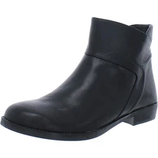 David Tate Womens ANIA Black Leather Ankle Boots Shoes 11 Medium (B,M) BHFO 7249