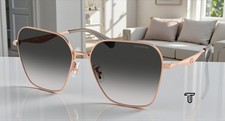 COACH HC7168 93313C Cw189 Shiny Rose Gold Grey Gradient 58 mm Women's Sunglasses