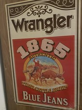 Wrangler Poster Authentic 1980s Advertisement Poster Bill
