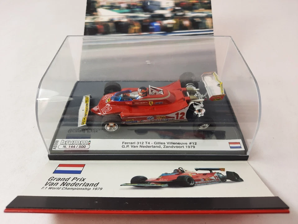 Brumm Ferrari 312 T4 #12 Gilles Villeneuve Dutch GP Zandvoort 1979 1/43 AS59B - Immagine 2 di 4