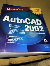 MASTERING AutoCad 2002 By George Omura  New CD ROM Included Sealed Free Gift 🎁
