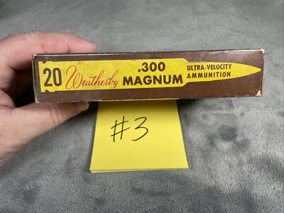 ウミウサギ色々29匹 Vintage Weatherby .300 Magnum Box Empty (Tiger) Used #3 (Has