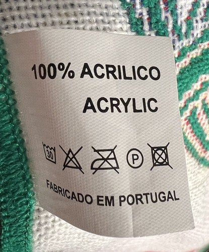 Bufanda de acrílico multicolor Portugal Monte Velho con flecos - Imagen 9 de 10