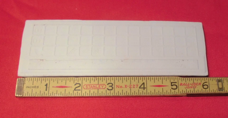 1 pc. Vintage Ceramic Bullnose Tile  2” X 6”  *Matte Almond* Flat-Surface Type - Image 4 of 4