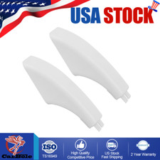 2 Packs for GE Range Stove Oven Door Handle White End Cap WB07K10043 WB7T10144