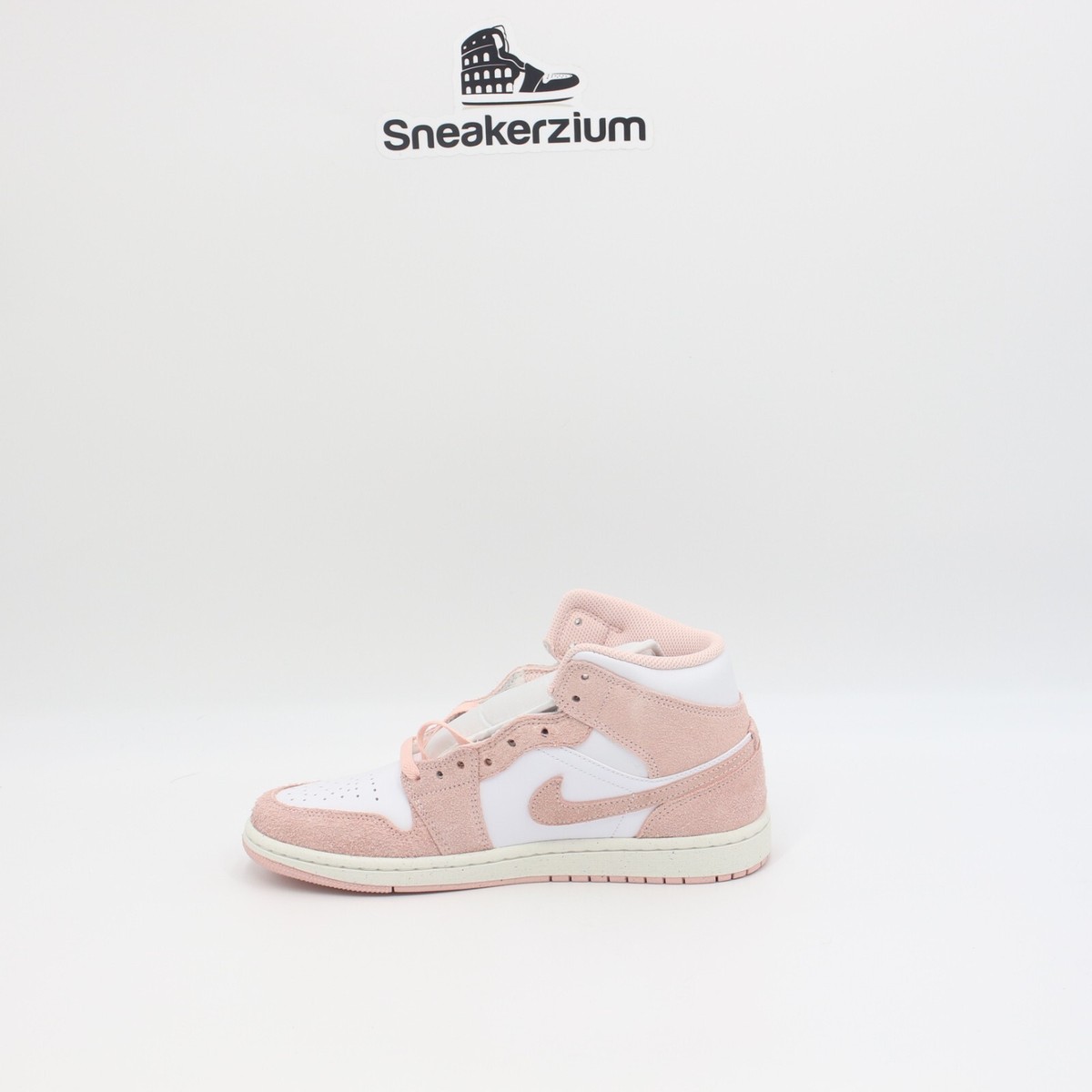 Nike Air Jordan 1 Mid Pink Suede FN5215-161 Men's New | eBay